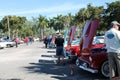 Classic american cars in a row Royalty Free Stock Photo